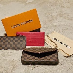 Authentic Louis Vuitton 3 Piece Pochette Felice Damien